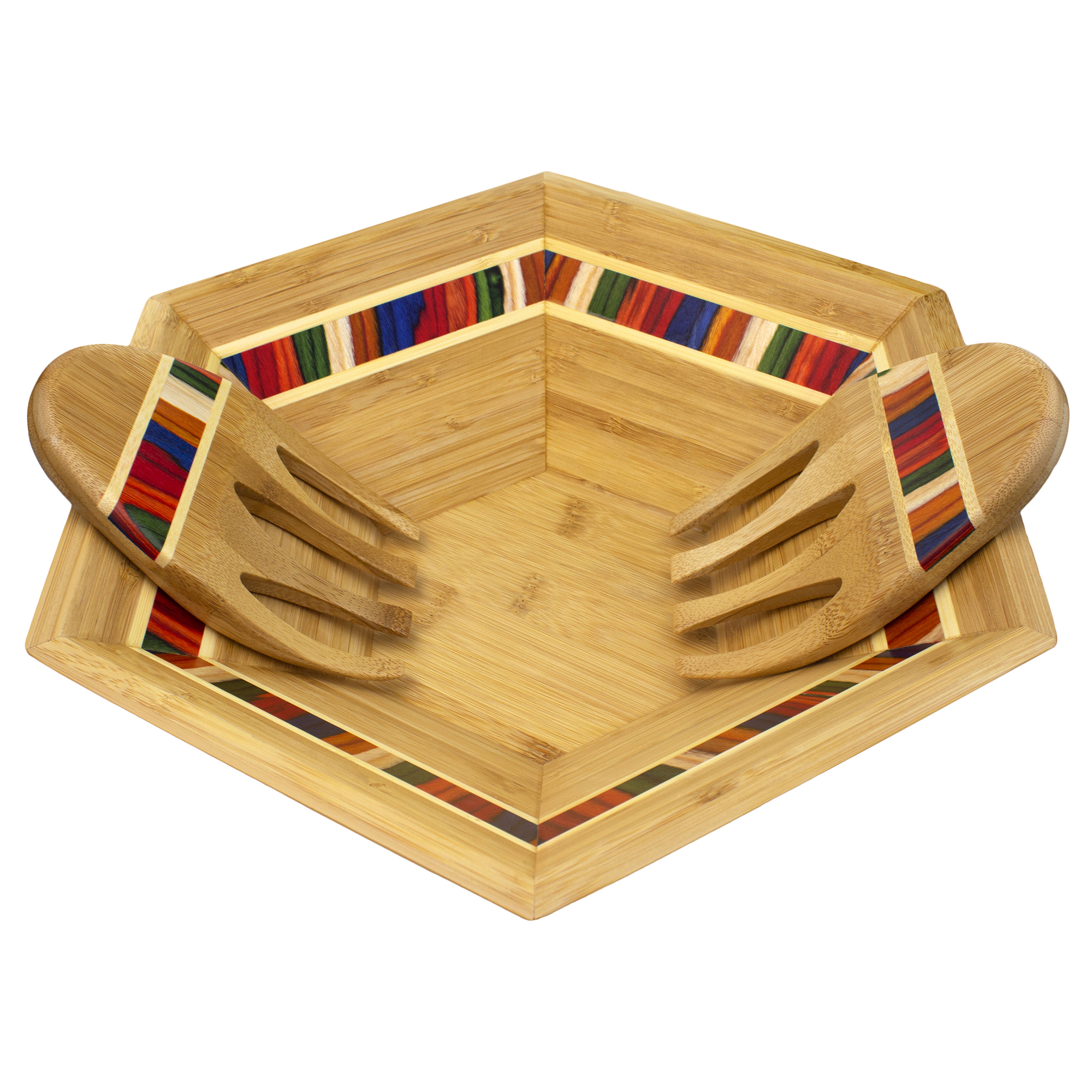 Baltique® Marrakesh Salad Bowl & Salad Hands Set 5