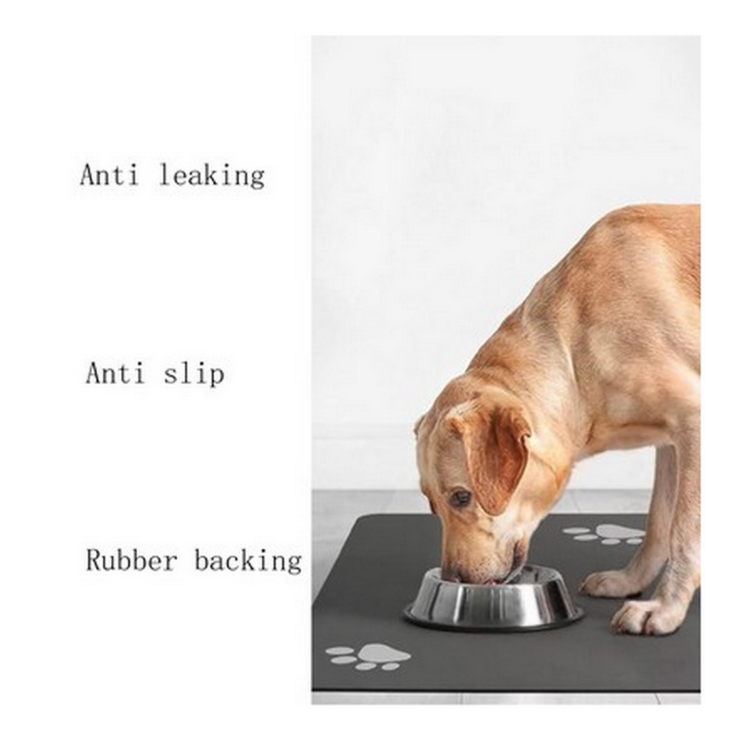 Stain-Resistant & Non-Slip Pet Feeding Mat 2