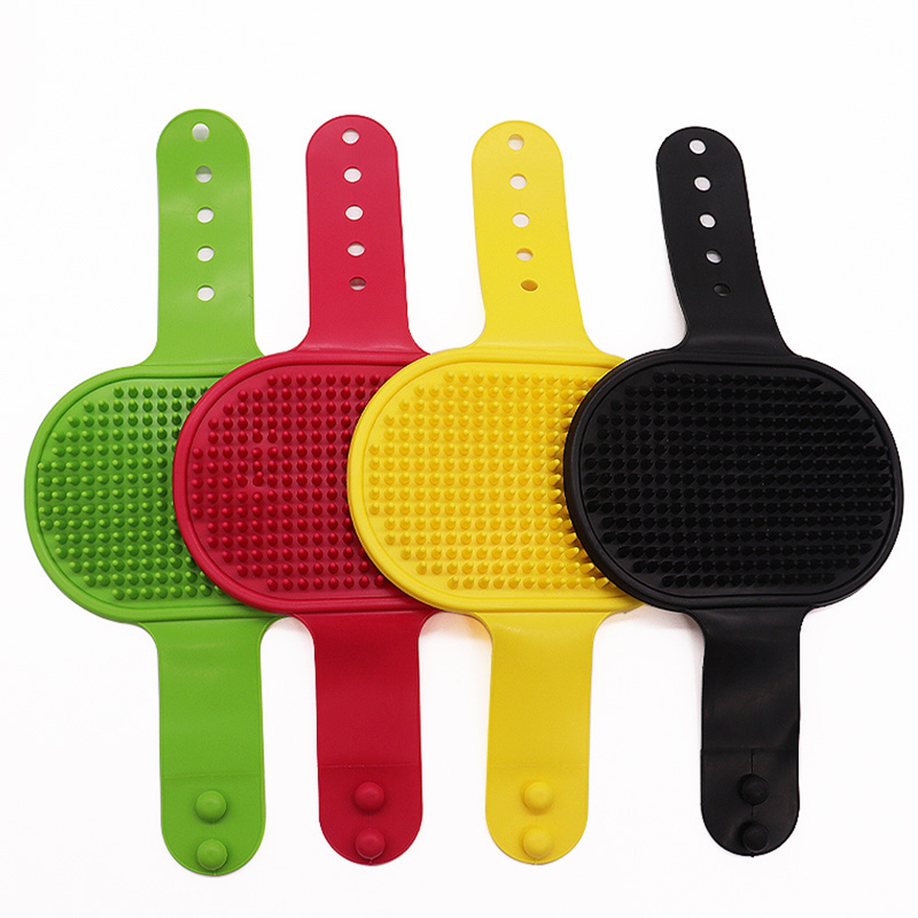 Silicone Pet Bath Massage Bath Gloves 7