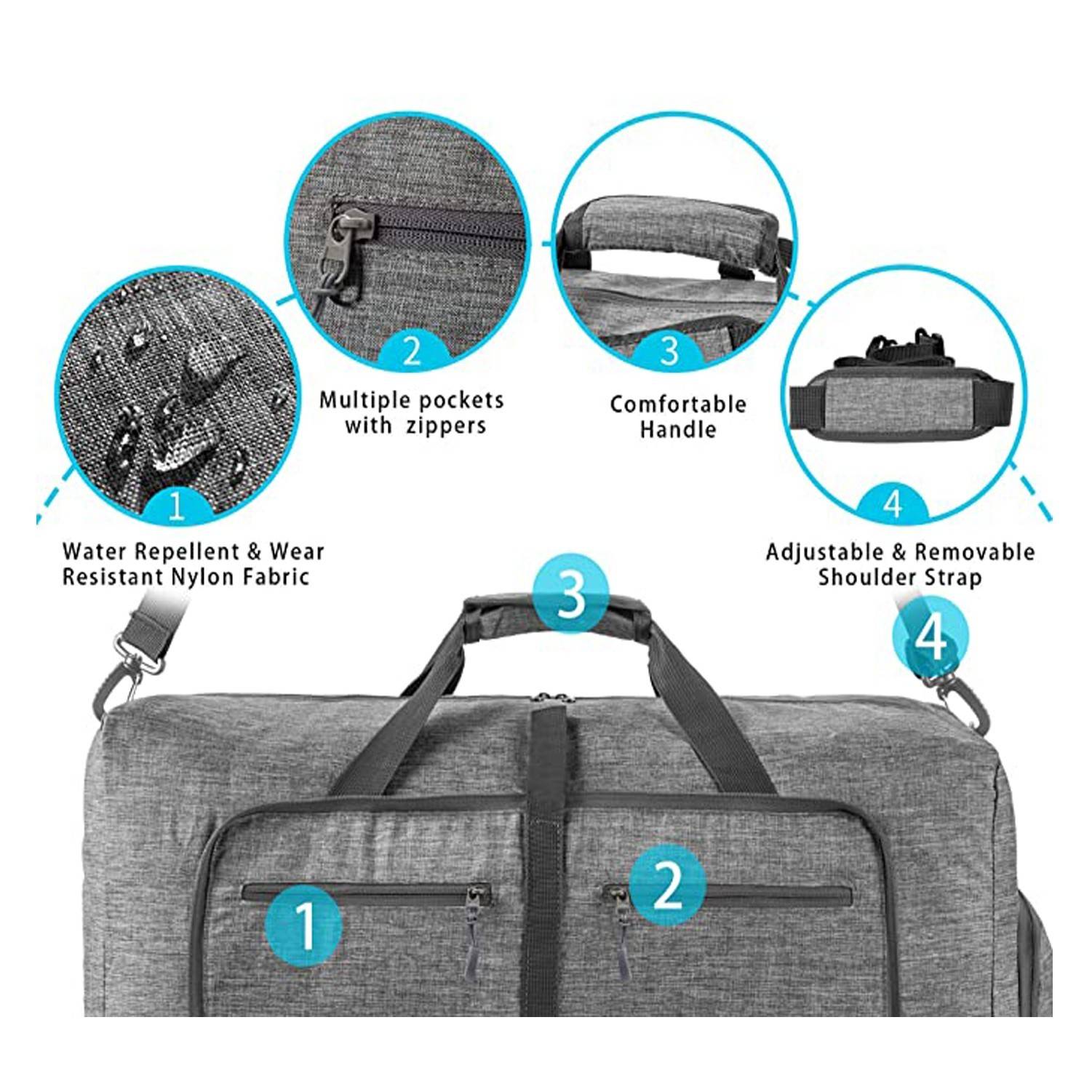 Foldable Travel Duffel Bag for Men 2