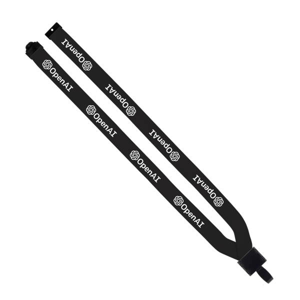 3/4" Polyester Lanyard with Non-Swivel Plastic Hook 76