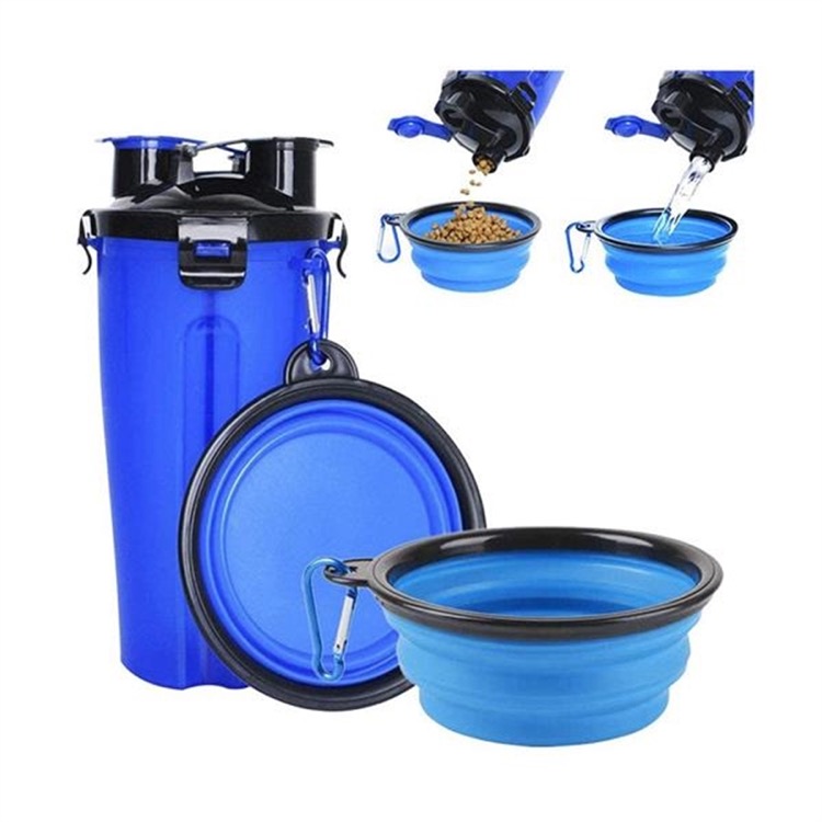 2 In 1 Folding Pet Feeder Water Bottle 2