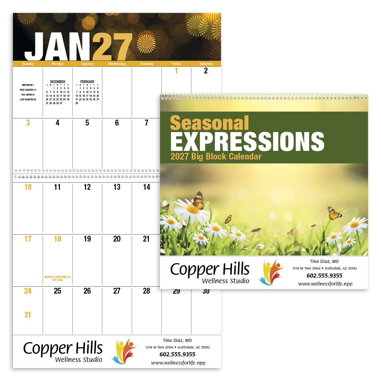 Good Value™ Seasonal Expressions Big Block Calendar 8