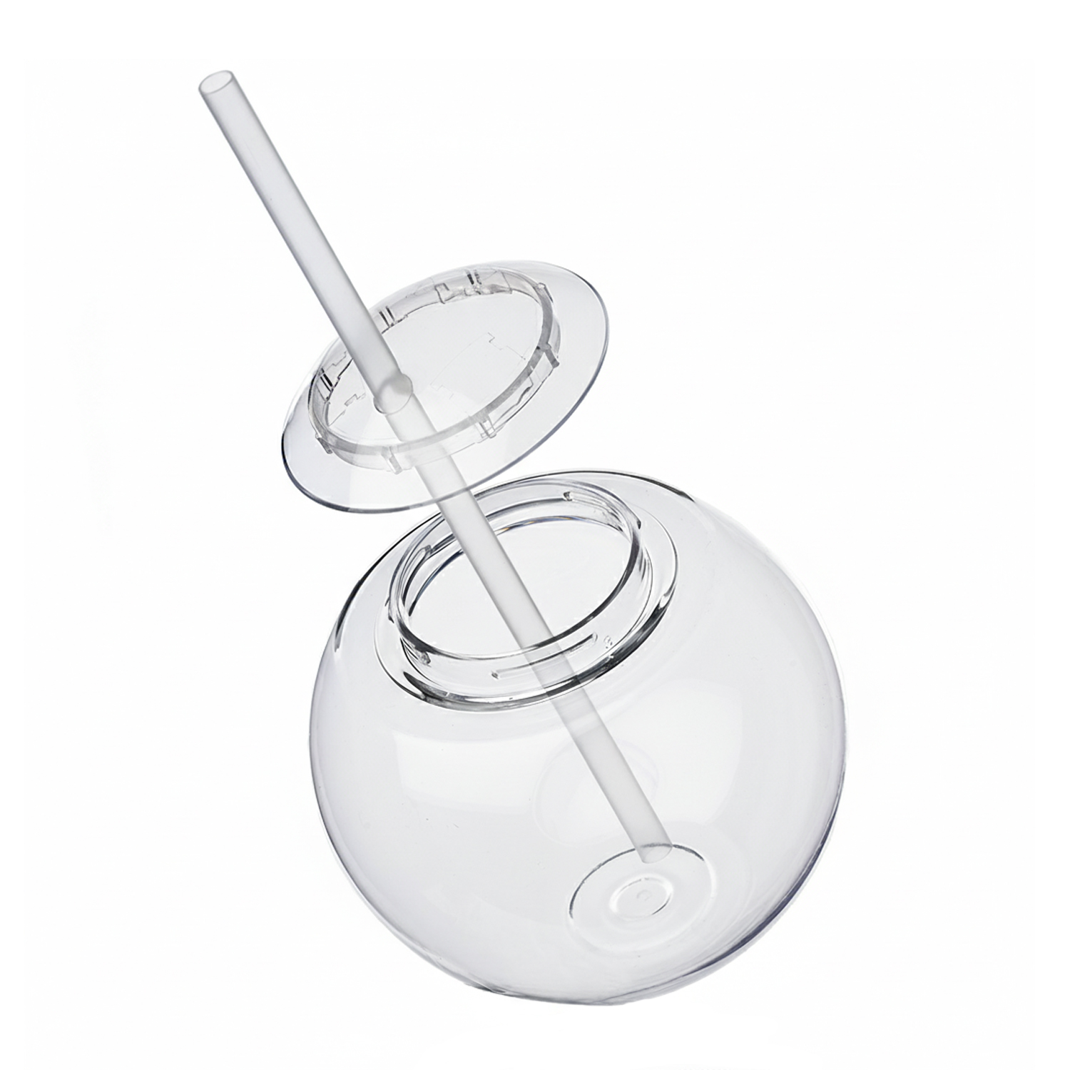 Cocktail Ball Tumbler with Straw, 15 oz. 4