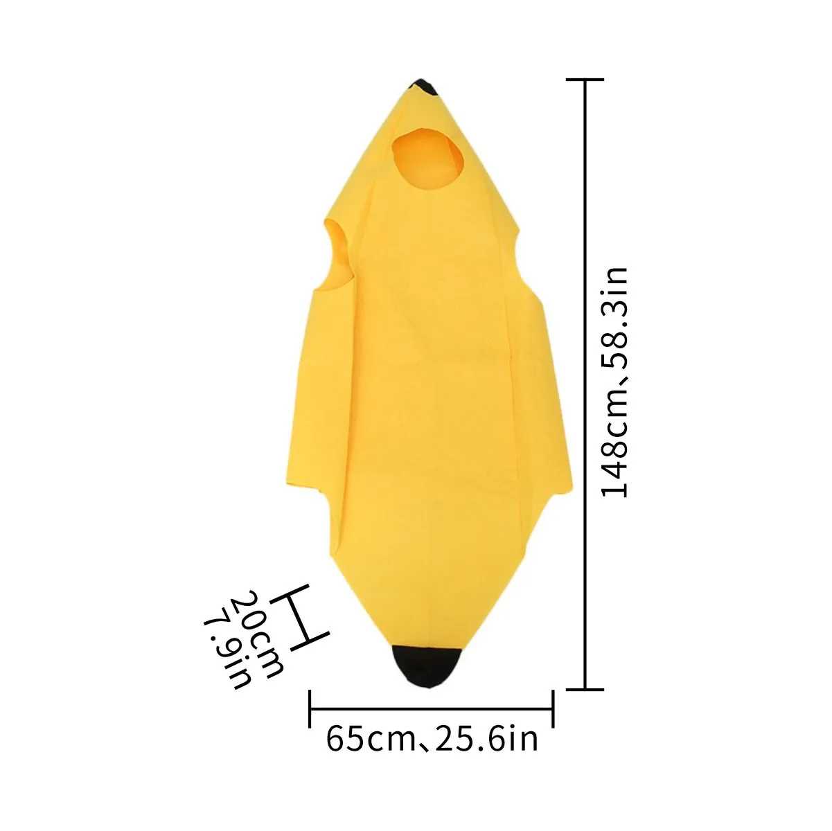 Adult Banana Costume Foam Tunic For Parties 6