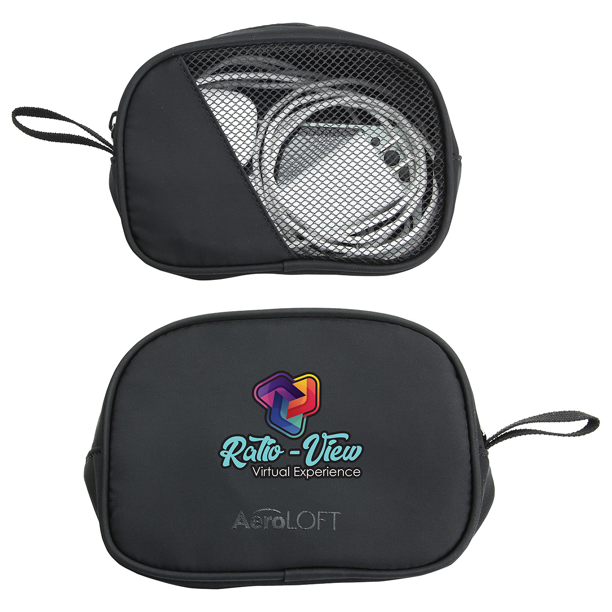 AeroLOFT® Jet Black Tech Organizer Mesh Pouch 2