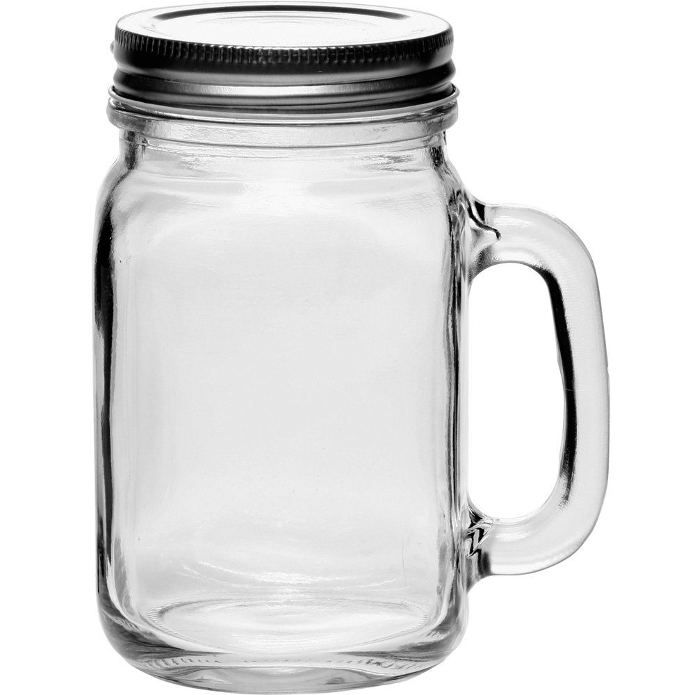 16 oz. Libbey Handle Mason Jars with Lids