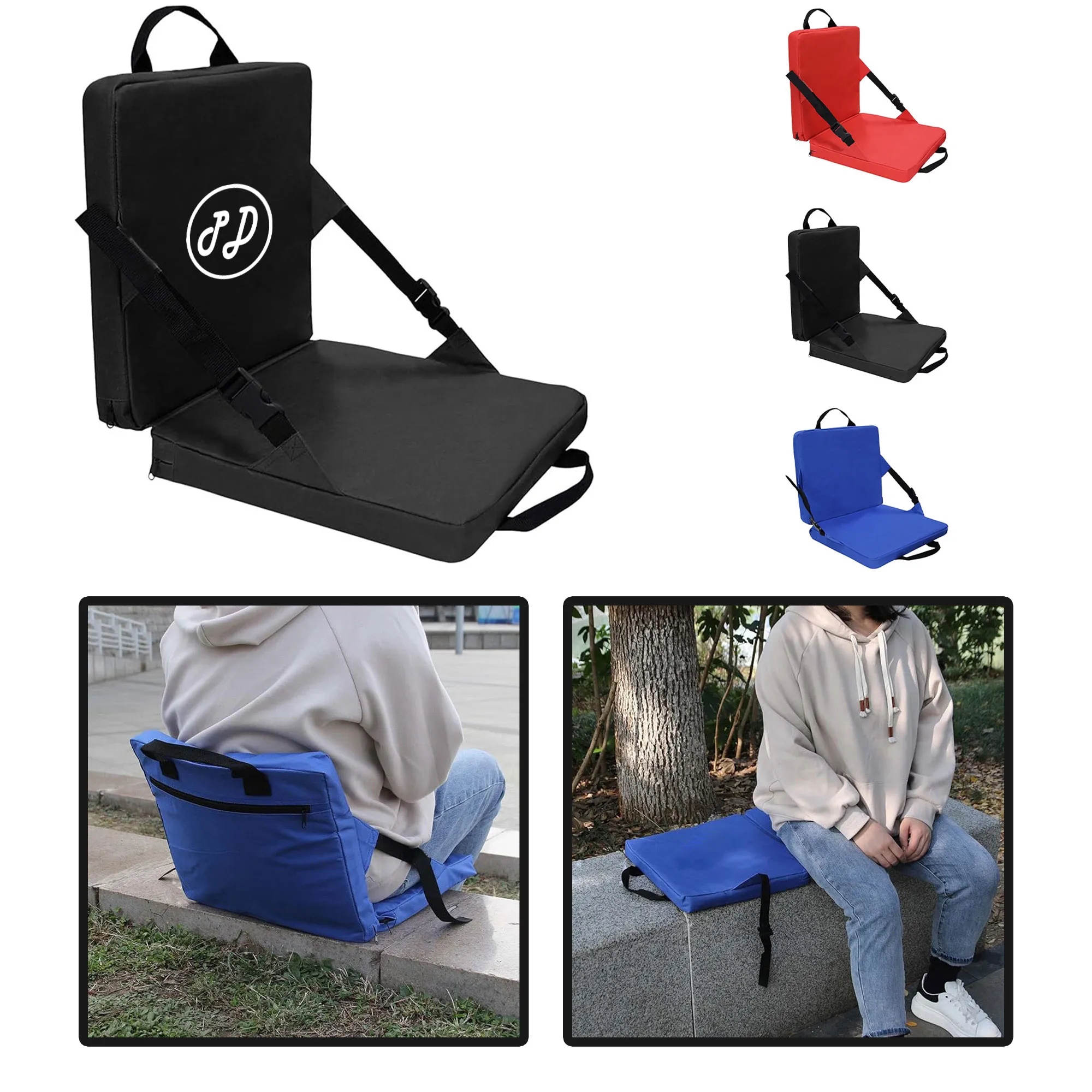 Outdoor Stadium Cushion With Backrest 1