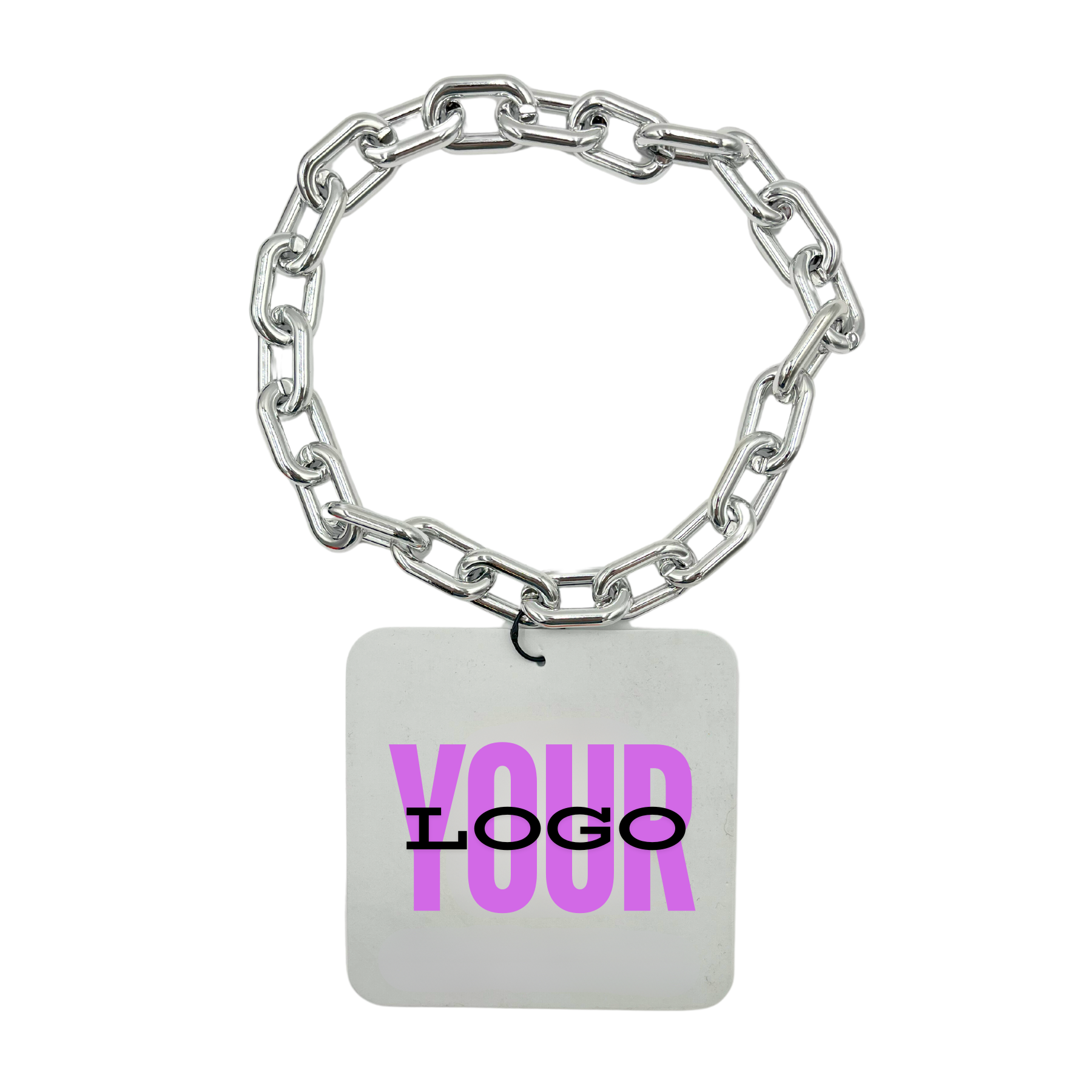 Fan 34" Chain with 6"x6"x0.50" Medal