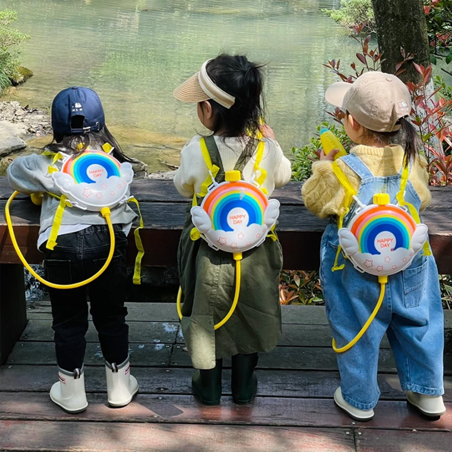 Pull-Out Continuous Spray Electric Backpack Water Gun Toy 4