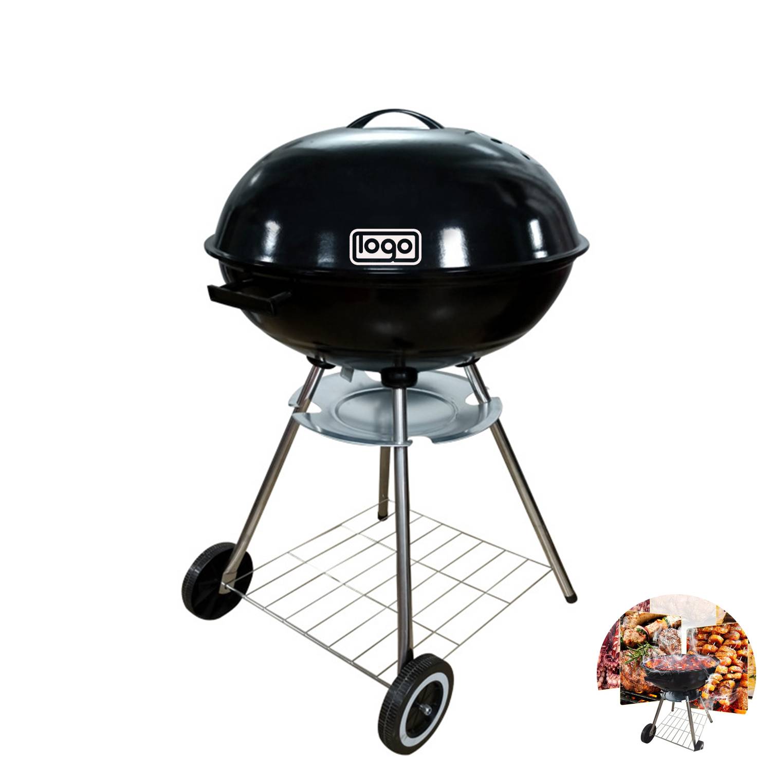 BBQ Kettle Charcoal Grill 5