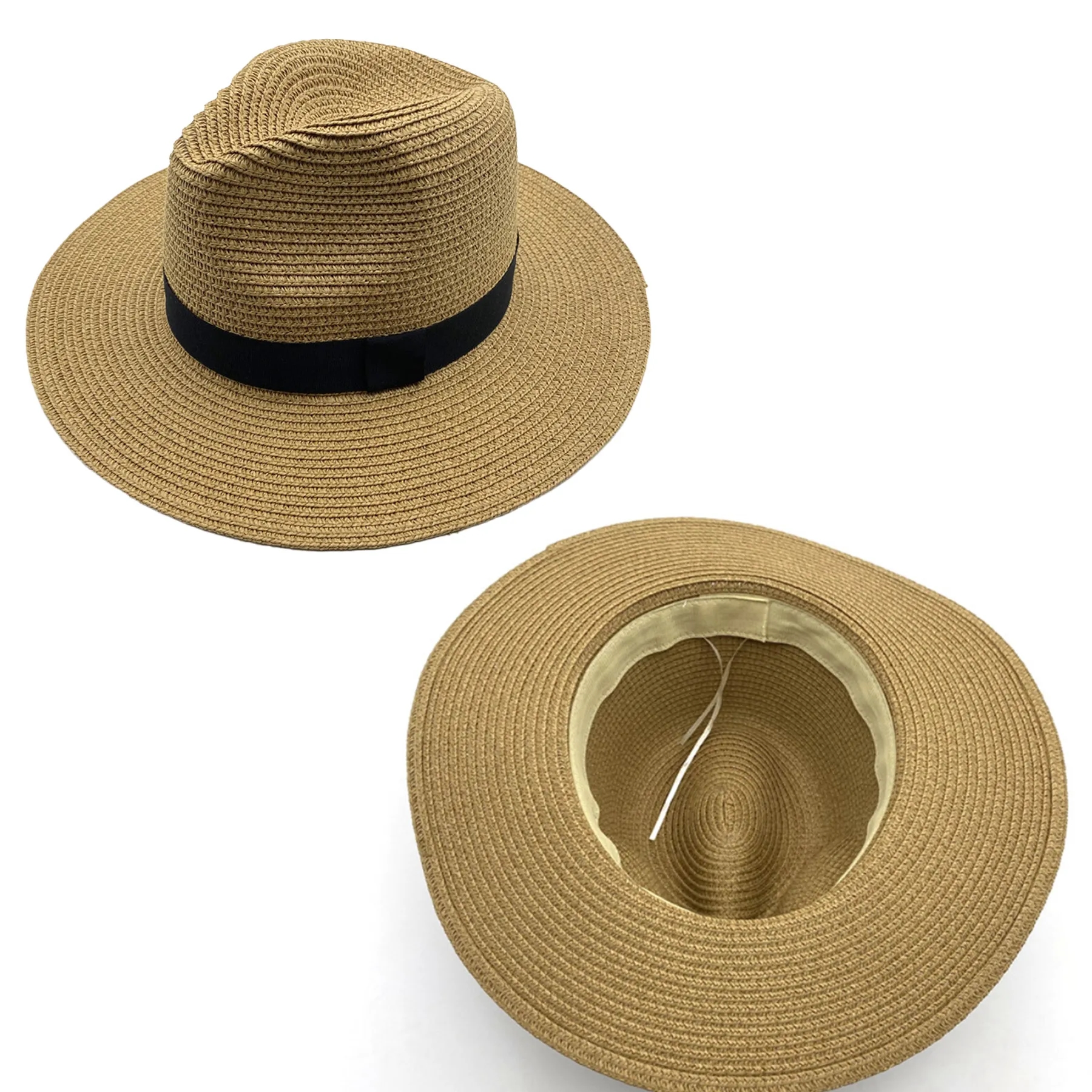 Beach Panama Hats Paper Women Men Straw 11