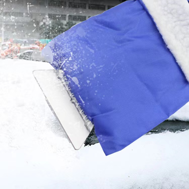 Snow shovel with gloves 2