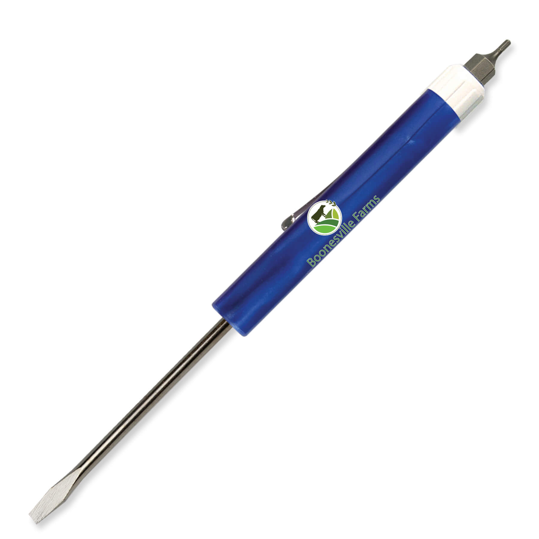 Pocket Screwdriver - 1/8" Flat Tip Blade w/Hex Bit Top 37