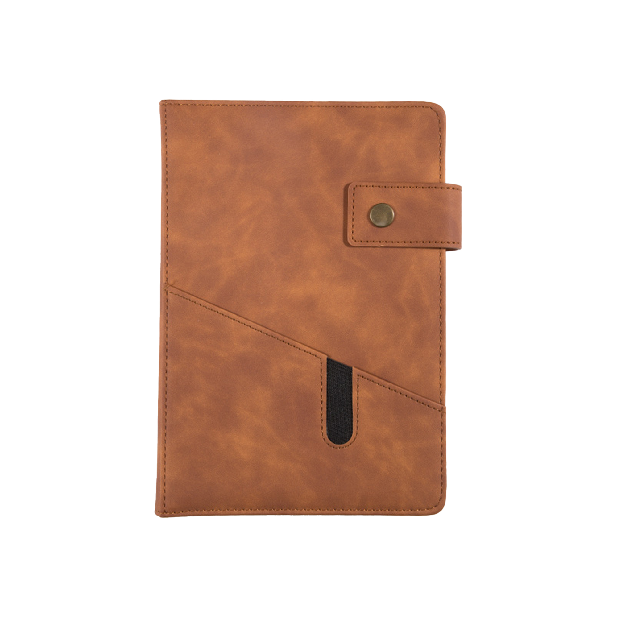 Polyurethane Customizable Leather Notebook Cover With Multi-Functional Pockets 3