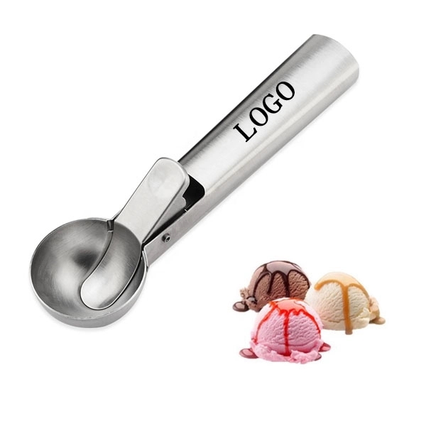 Easy Trigger Stainless Steel Ice Cream Scoop 3