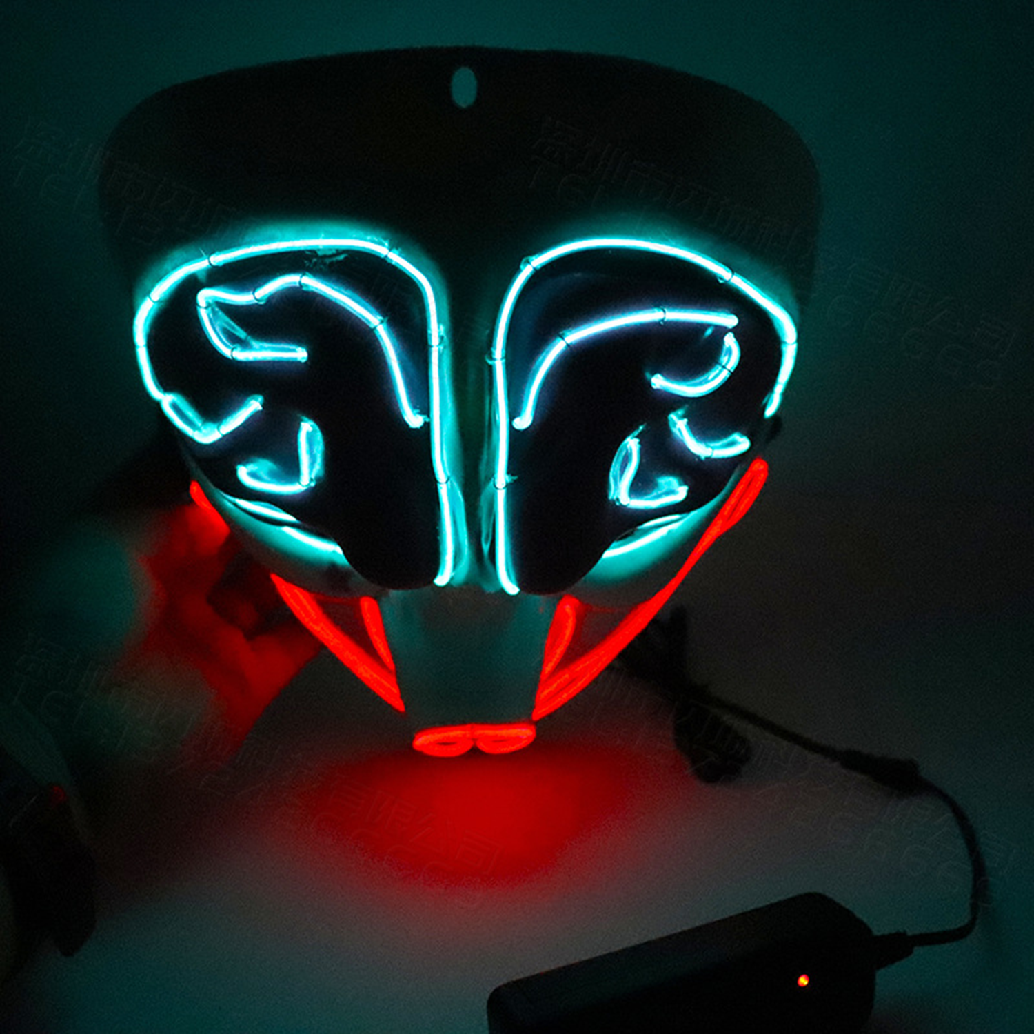 LED Light Up Party Smiley Mask 3