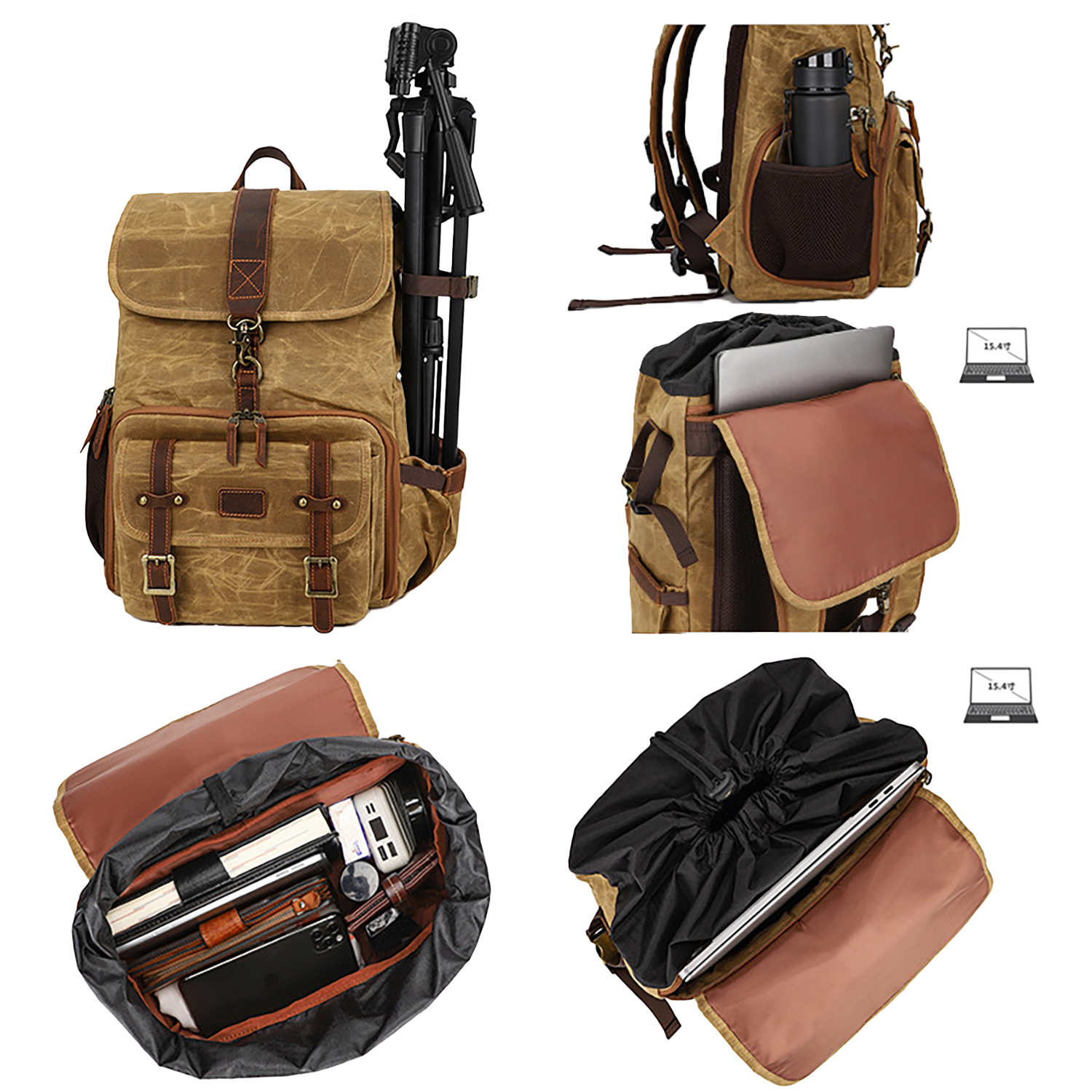 Canvas Waterproof Camera Backpack 4