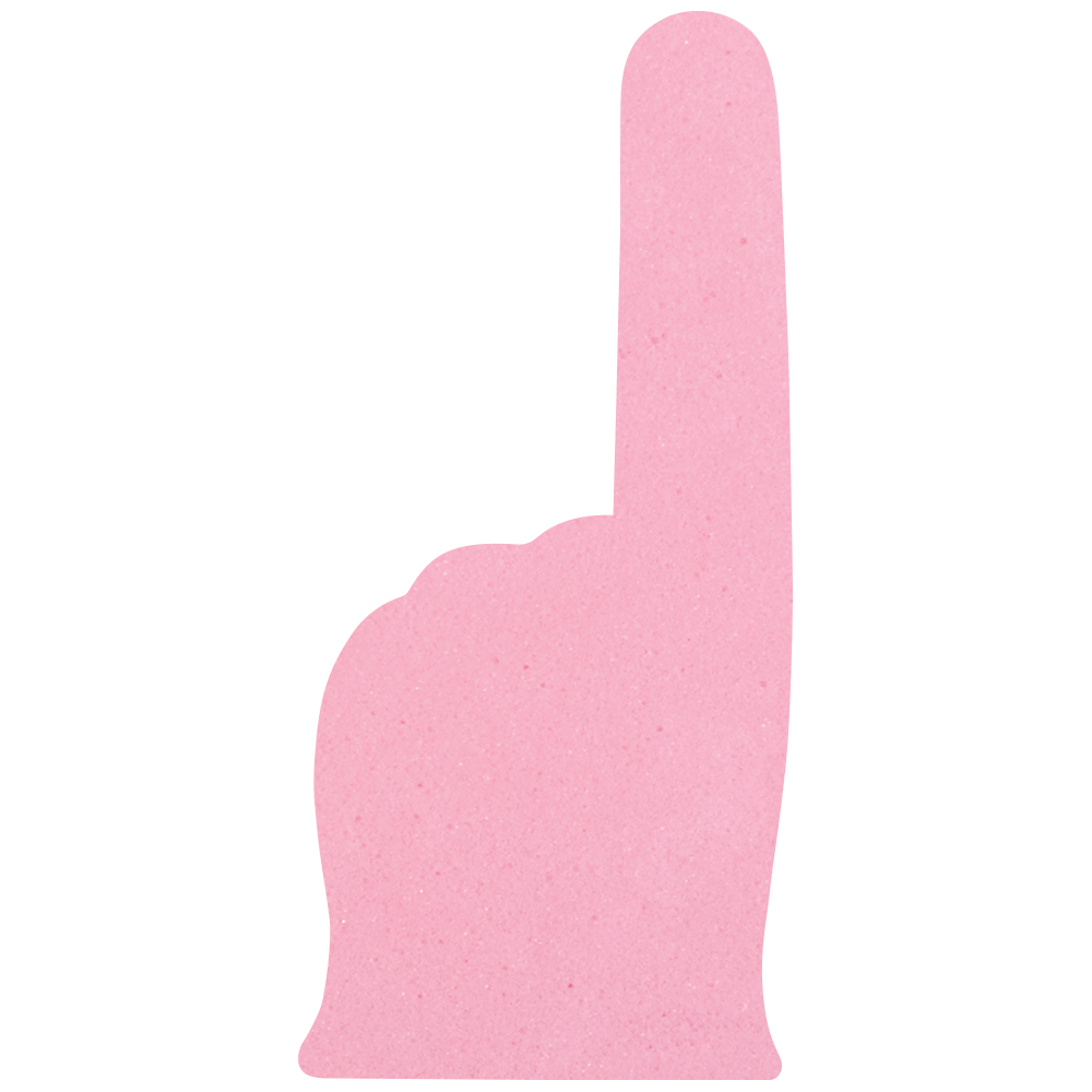 8" Classic #1 Finger Foam Mini 6
