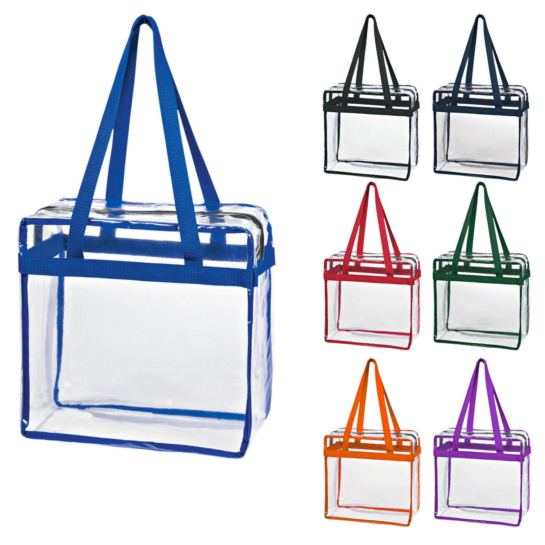 Game Day Clear Stadium Approved Zippered Safety Tote Bags 5