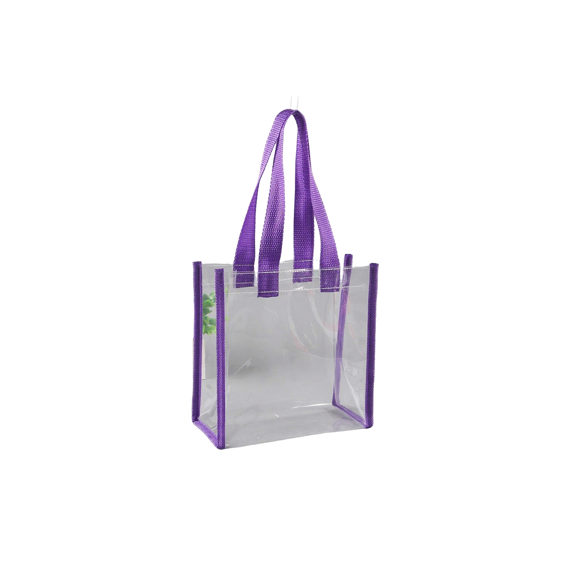 Transparent Polyvinyl Chloride Stadium Tote 11.9" x 11.9" x 6" 17