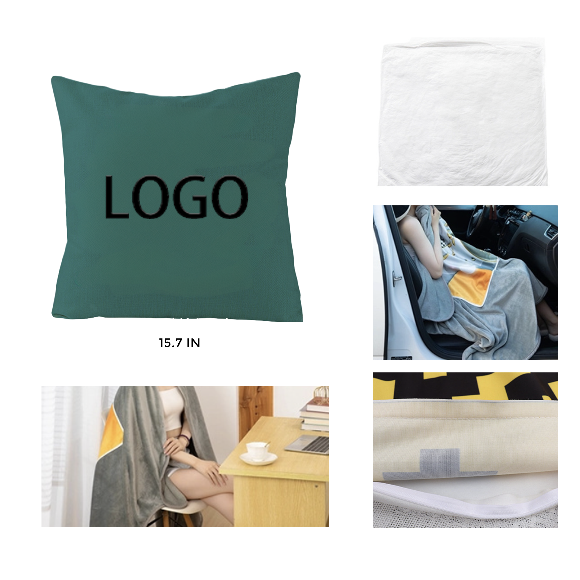 MOQ 10 PCS Durable Canvas Throw Pillow 2