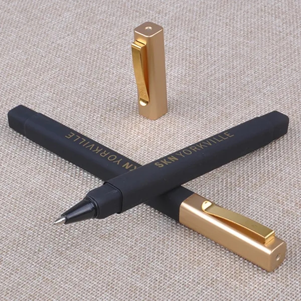 Ambassador Square Pen With Gold Cap 2