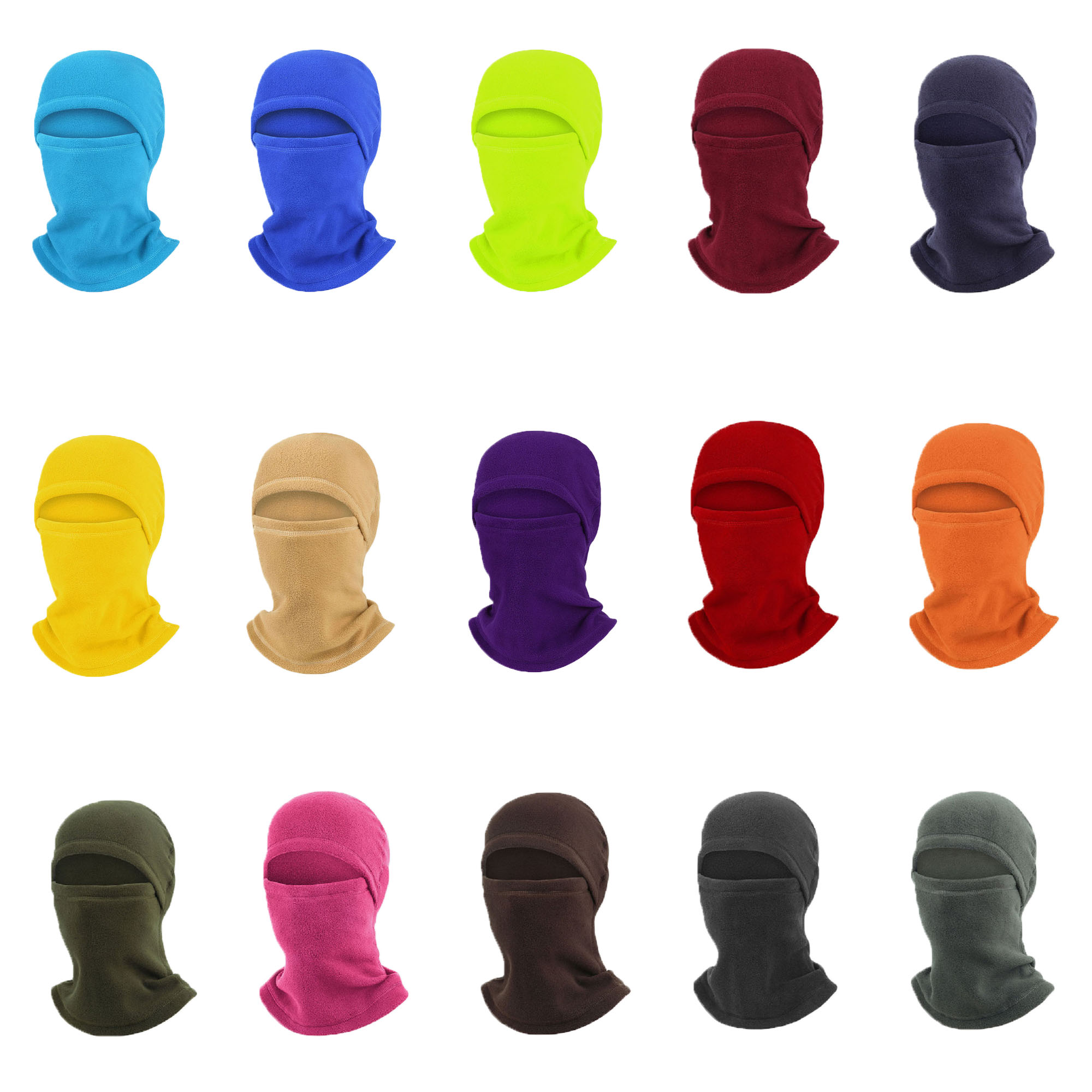 Warm Head Cover Polar Fleece Full Face Hood 2