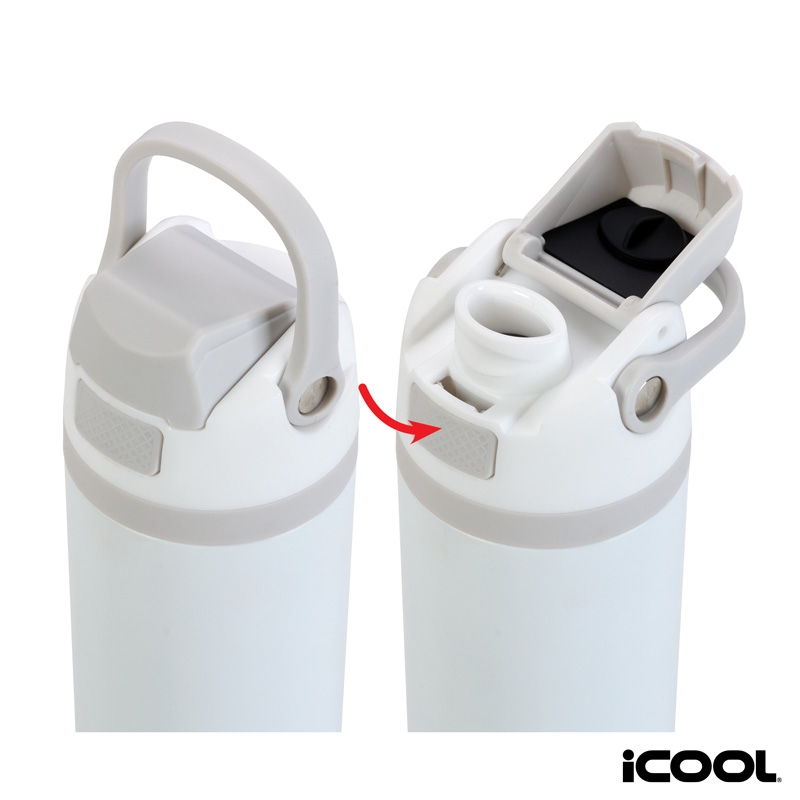 iCOOL® Manitou 24 oz. Double Wall, Recycled Stainless Steel Water Bottle 54