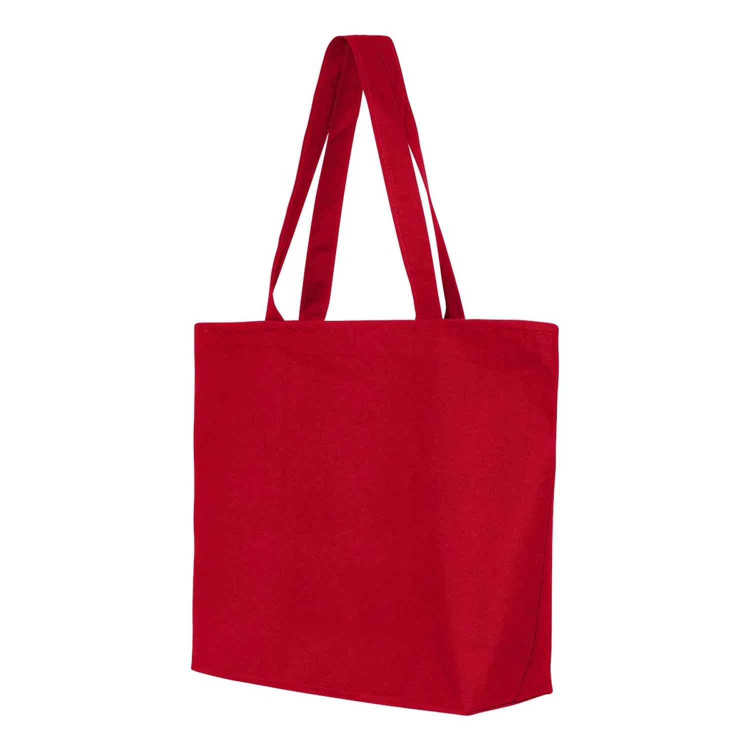 Wide Canvas Zippered Tote Bag 10
