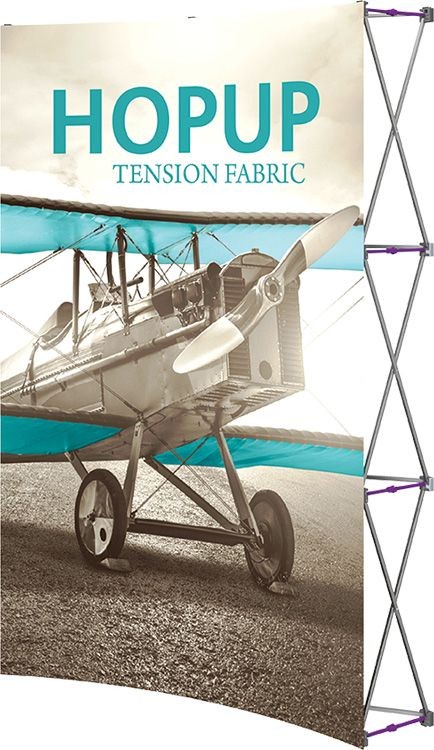 Hopup 5.5ft Full Height Curved Display & Front Graphic