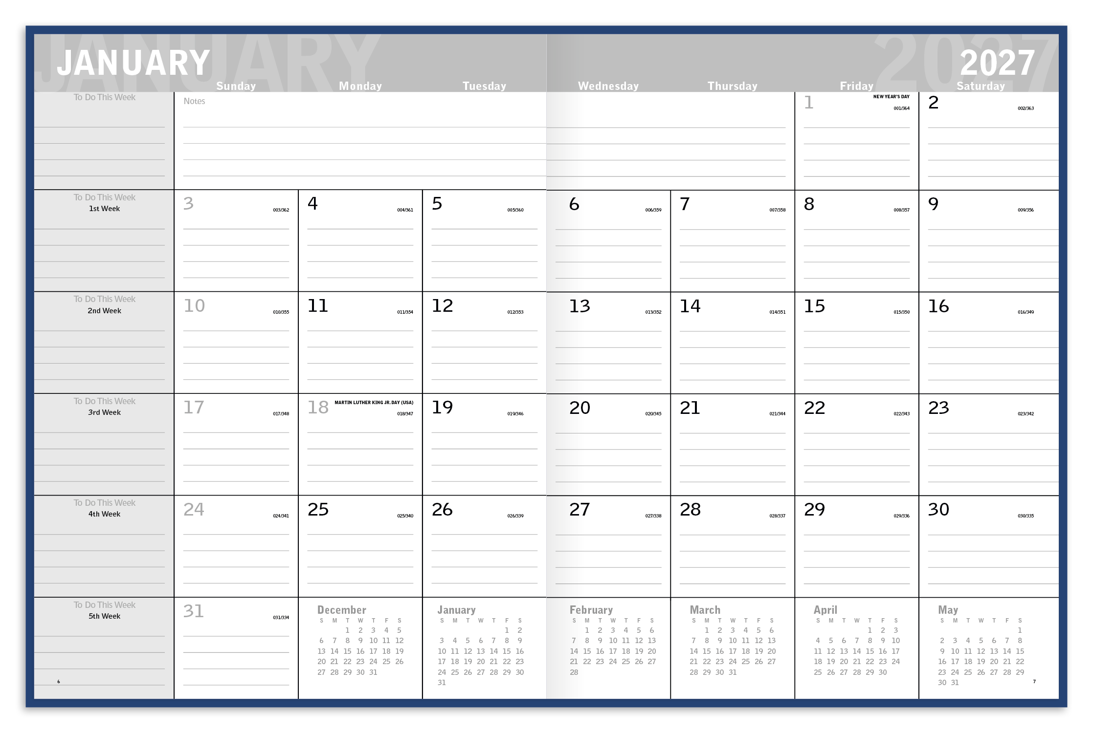 Triumph® Calendars Classic Monthly Planner 56