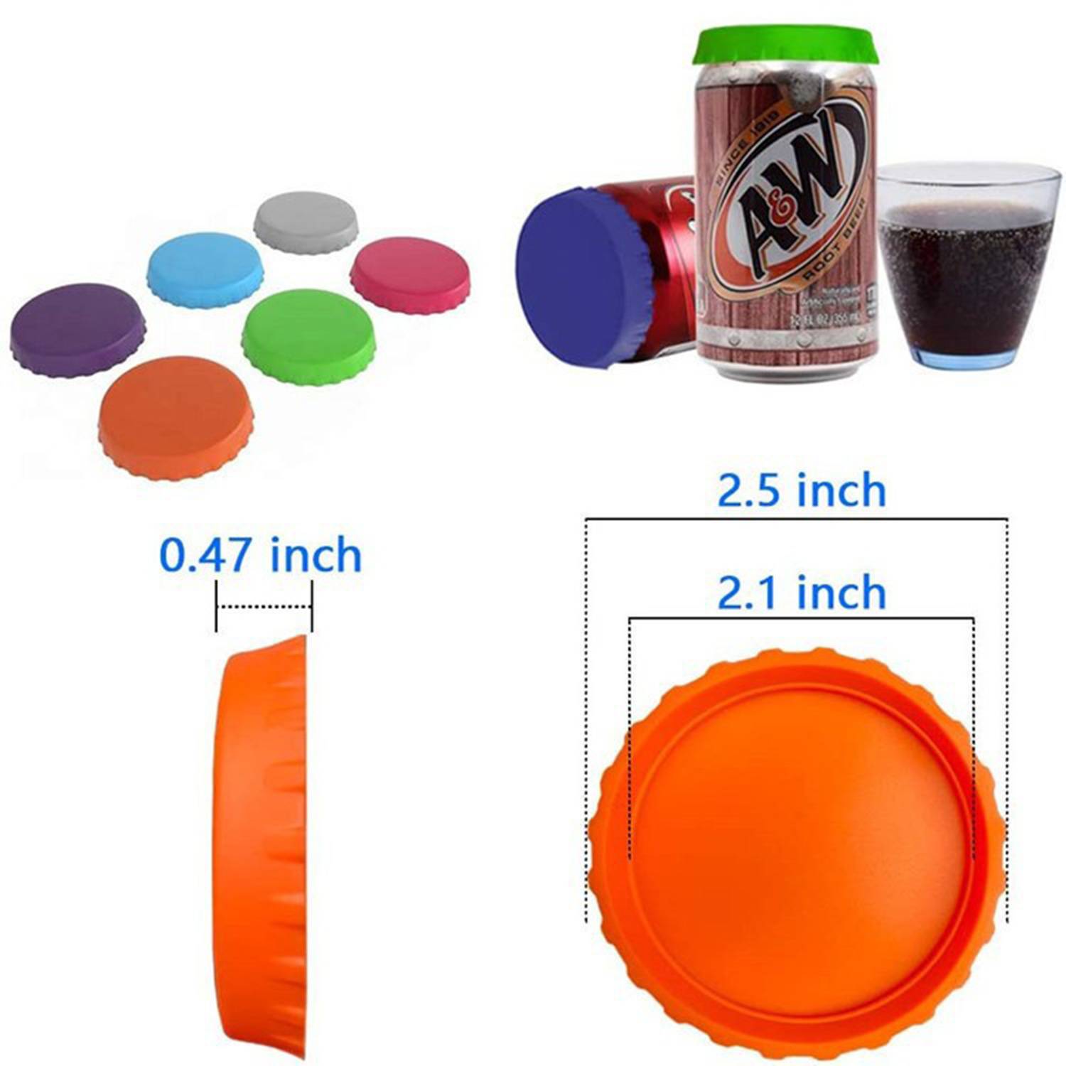 Universal Silicone Bottle Lids 3