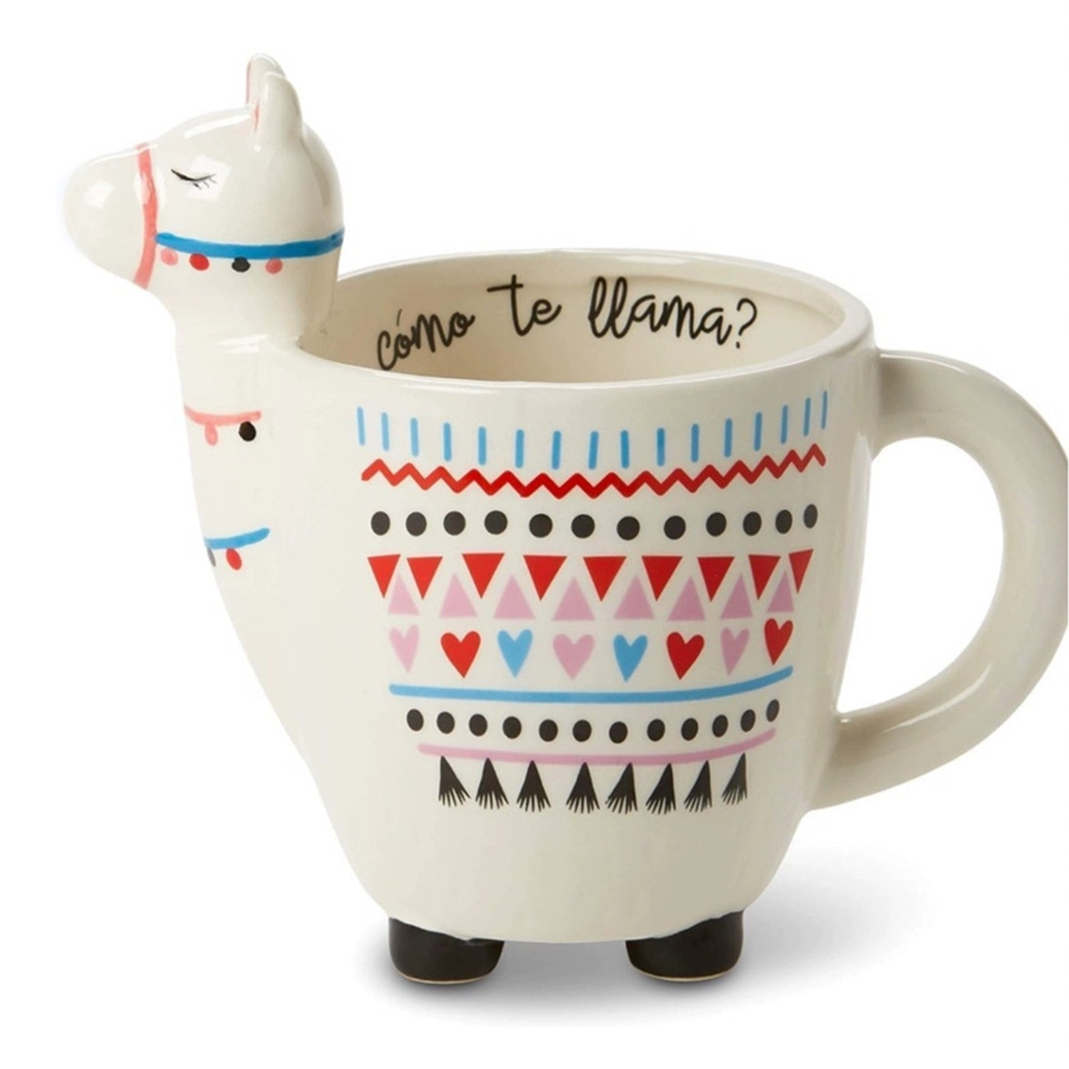 10oz Handmade Llama Ceramic Mug w/ Handle 4