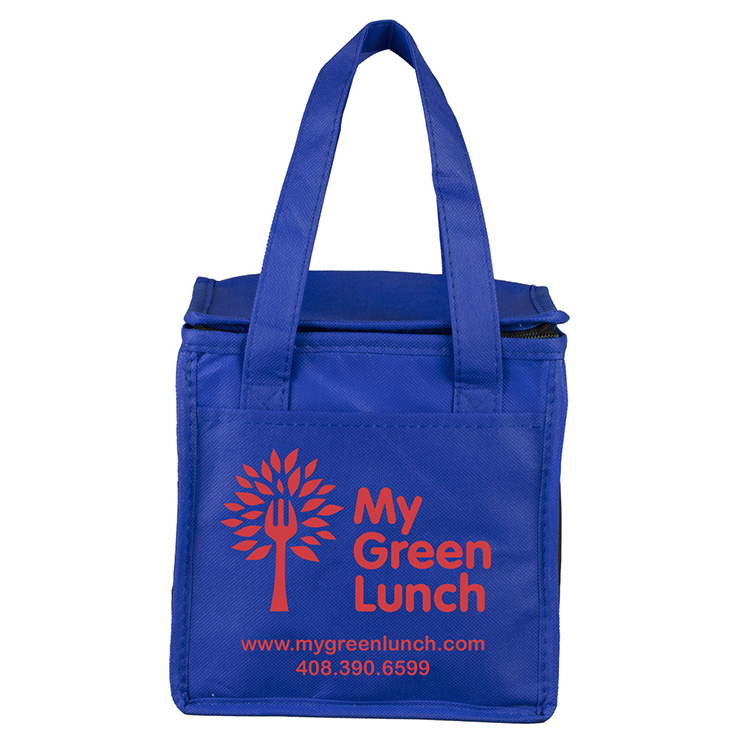 8"W x 8-1/2"H x 6"Gusset - "SUPER FROSTY" Insulated Food Delivery Bag – Lunch Size Tote 8