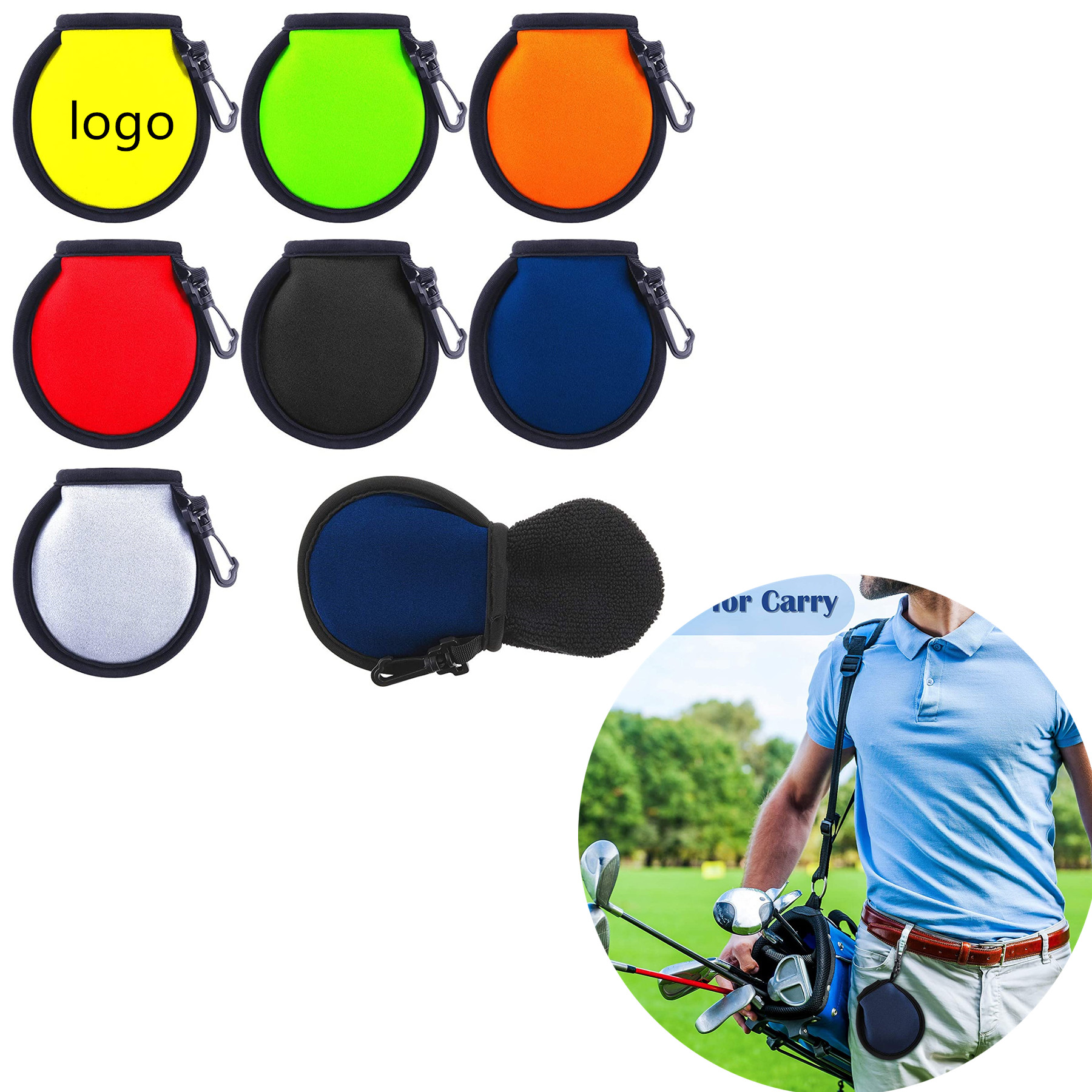 Portable Golf Ball Cleaner Pouch 1