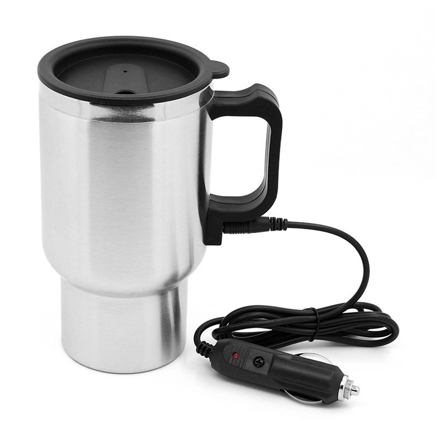 15oz 12V Double Wall Stainless Steel Car Heated Cup 1