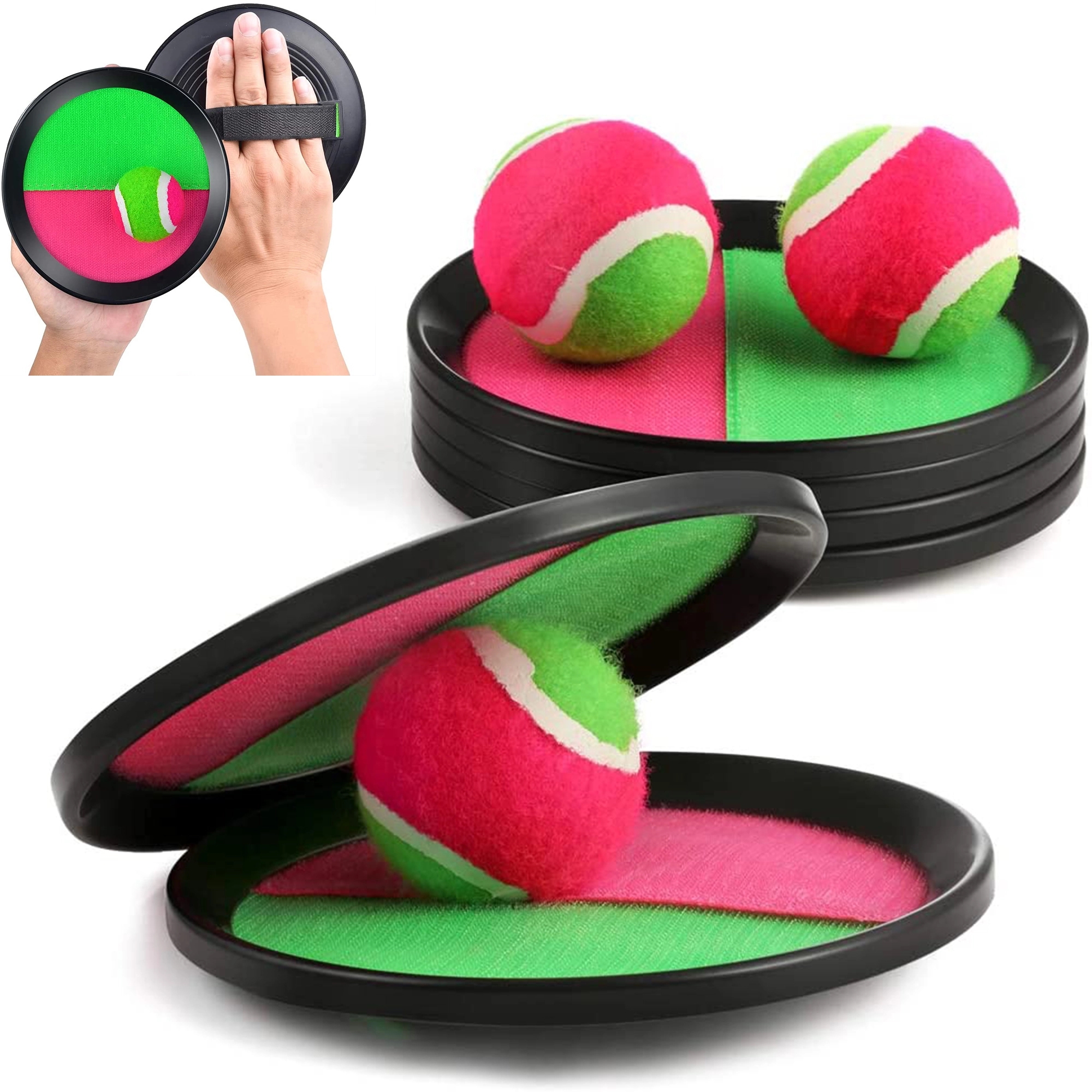 Throw Paddle Toss And Catch Ball Set 2