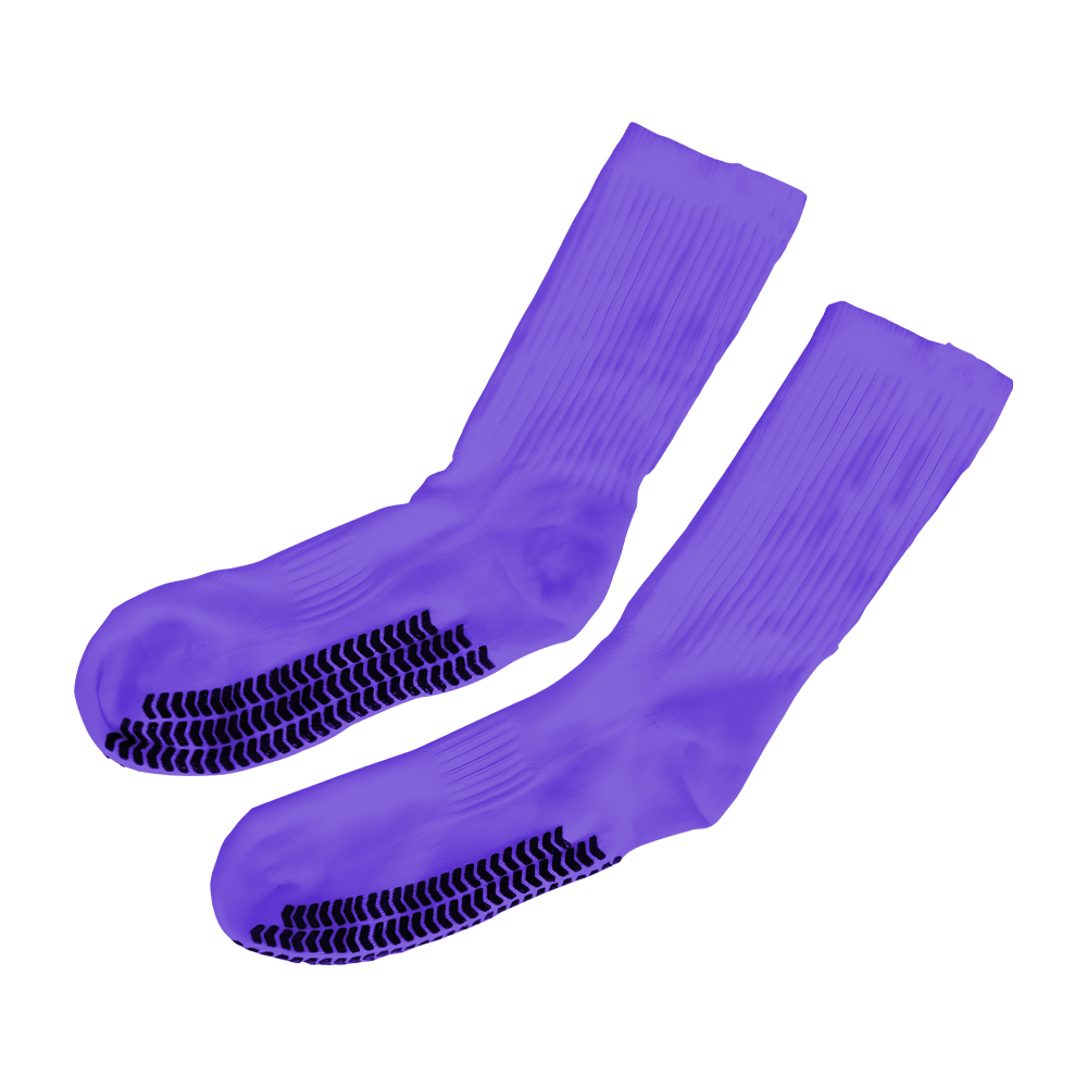Anti Slip Grip Cotton Crew Socks 4