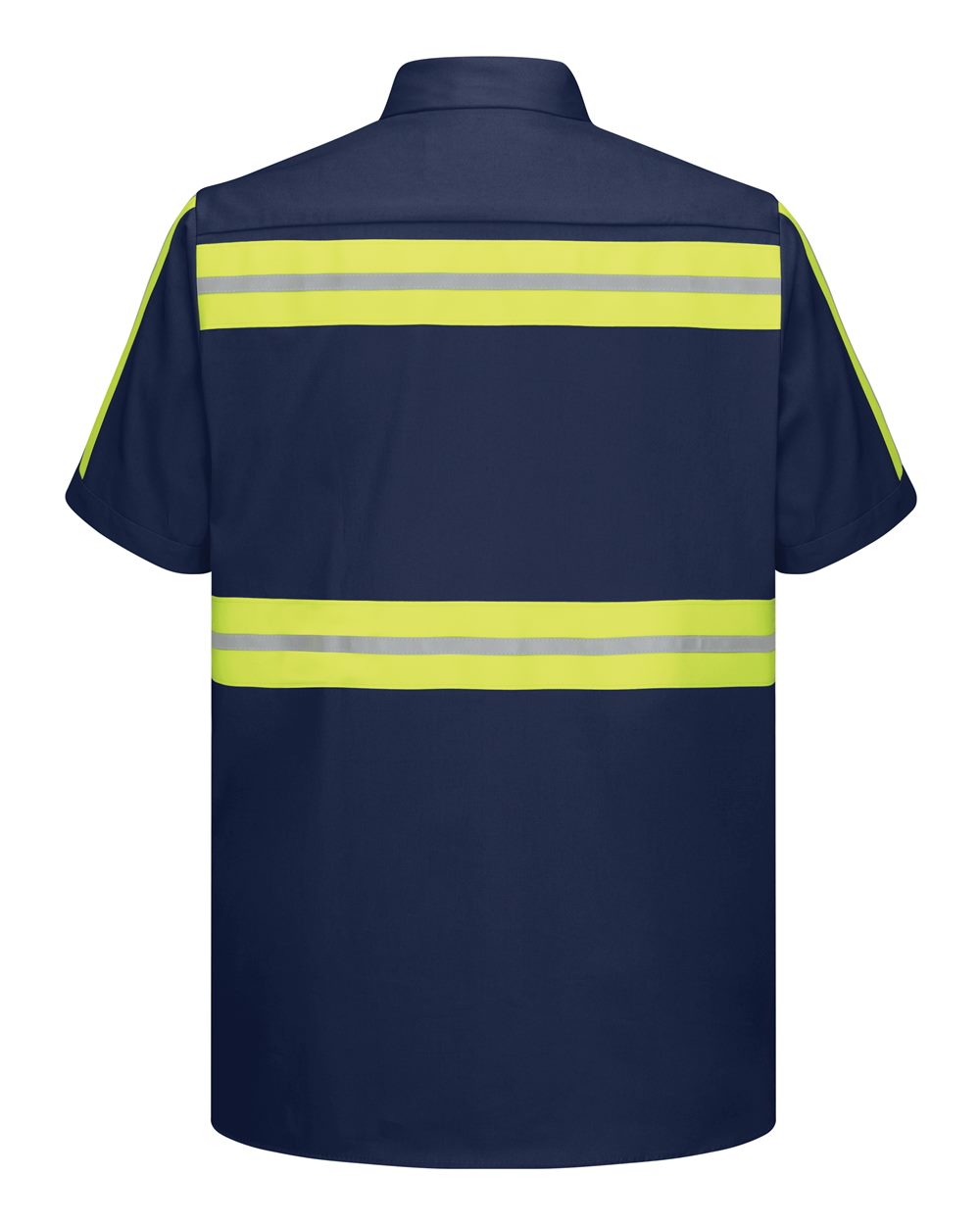 Men's Enhanced Visibility Short Sleeve Cotton Work Shirt - SC40E 8