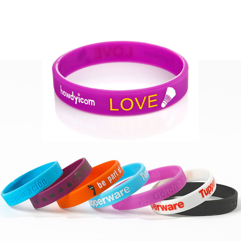 Embossed Wristband W/ Custom Imprint Silicone Wristbands 2
