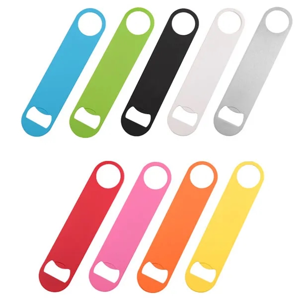 Paddle Style Powder Coated Stainless Steel Bottle Opener 1