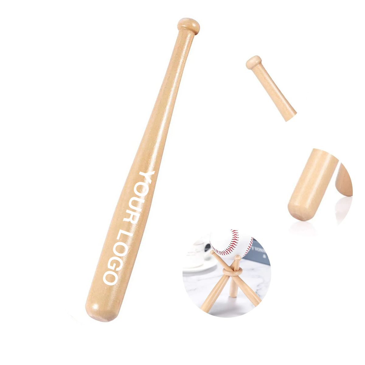 Premium Wooden Bat for Practice and Team Spirit 2