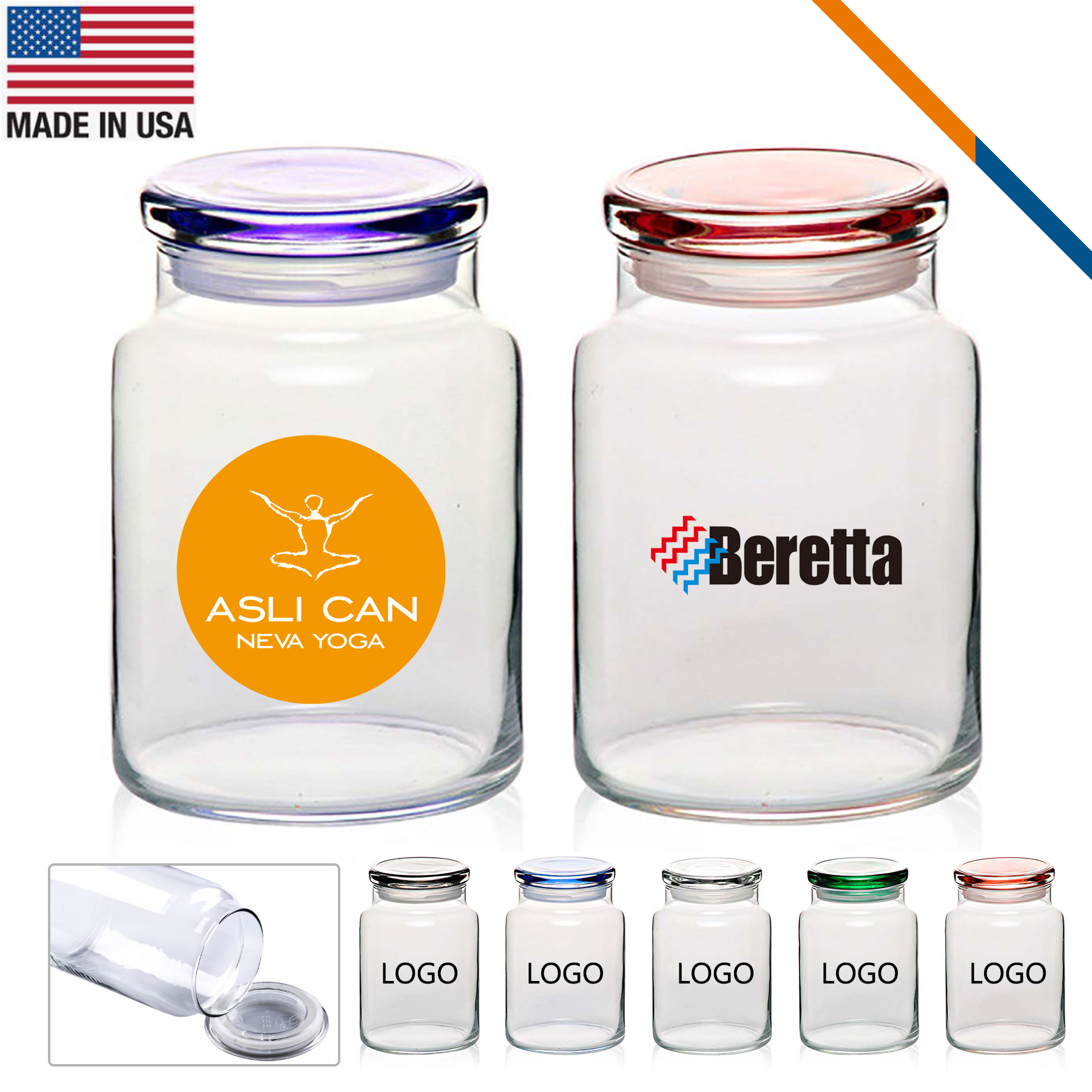 Mand Glass Candy Jars - 26 OZ. 9