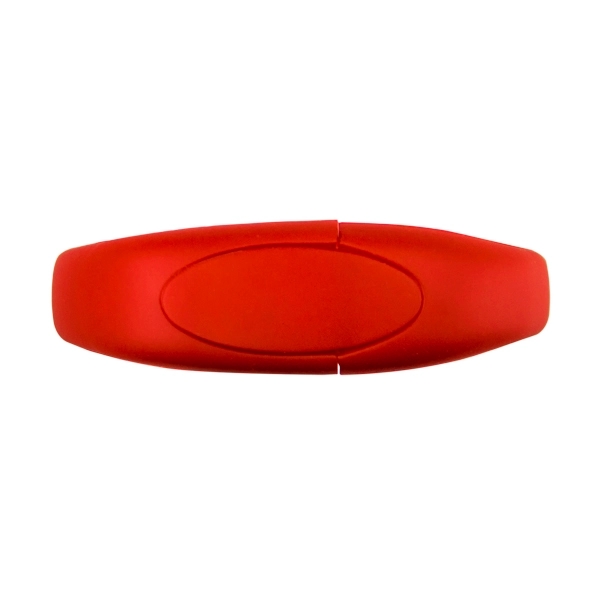 Oval Silicone Wristband USB Flash Drive 2.0 1