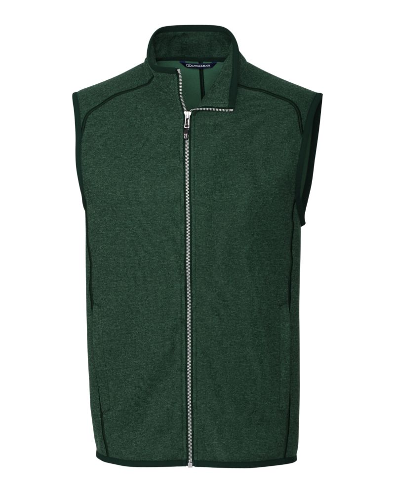 Cutter & Buck Mainsail Sweater-Knit Mens Full Zip Vest 22