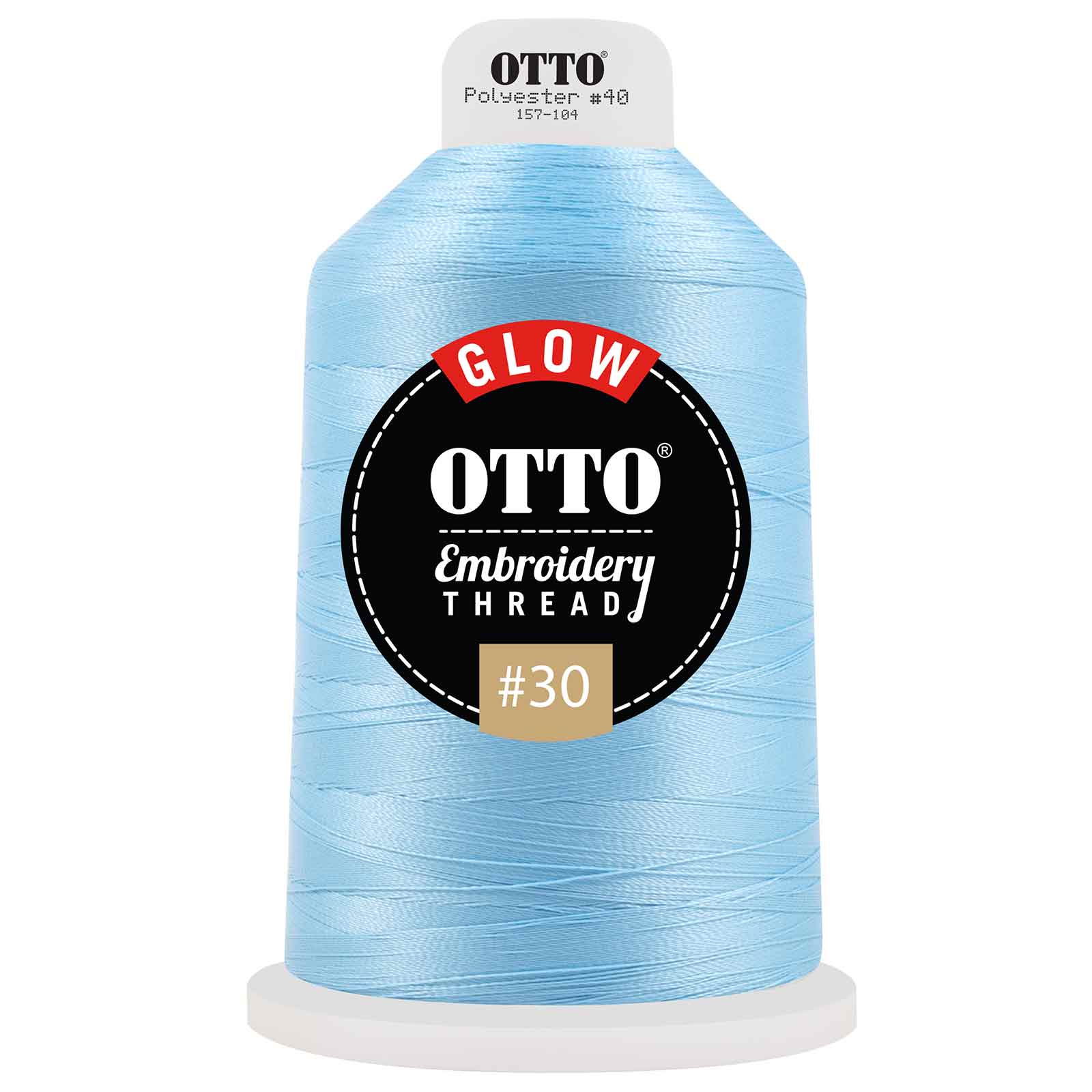 OTTO Embroidery Glow in the Dark Thread #30 4,400 yd. King Cone 3
