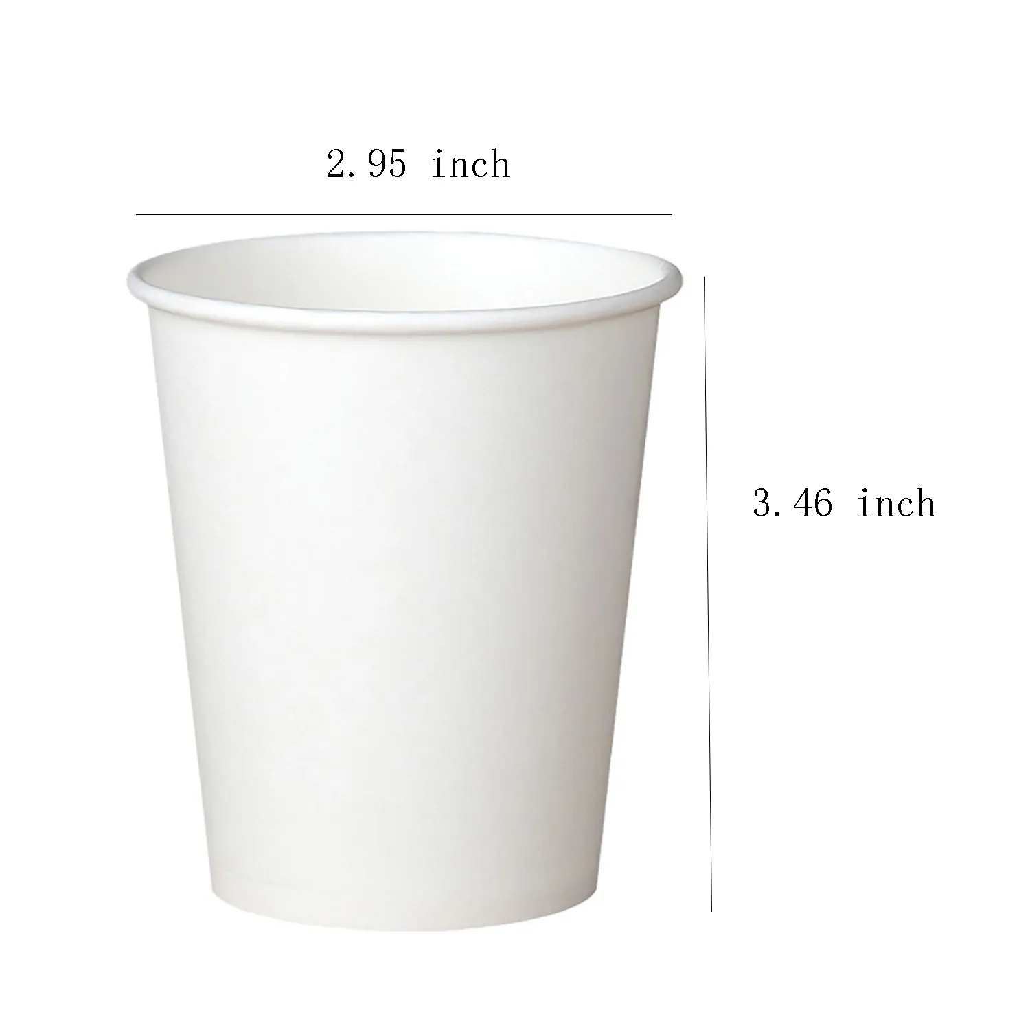 White Single Wall Disposable Paper Cups 5