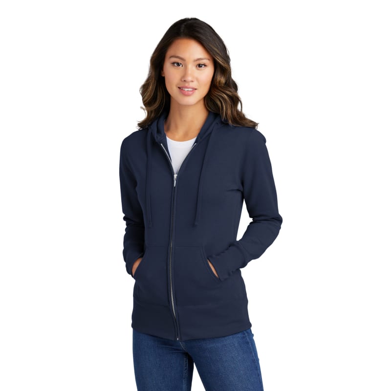 Port & Company Women's Core Fleece Full-Zip Hooded Sweatshirt., custom hoodie or sweatshirt with logo imprint 34