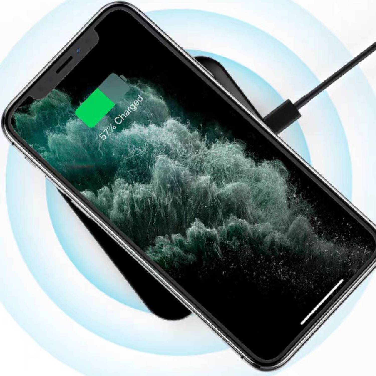 Acrylic Square Wireless Charger Power Bank 3